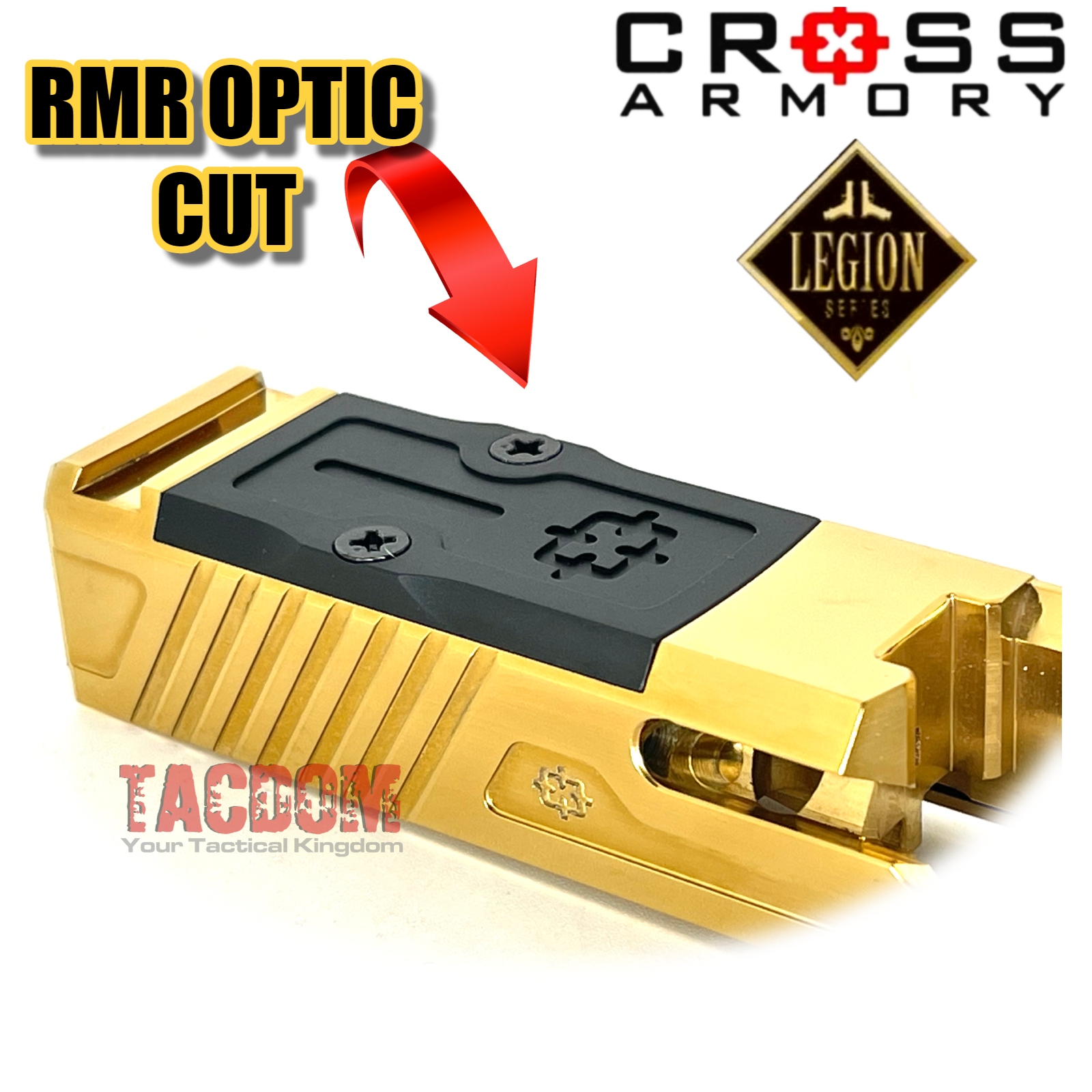 Presma RMR Cover Plate for Glock Cut Slide Anodized Alumnium Black