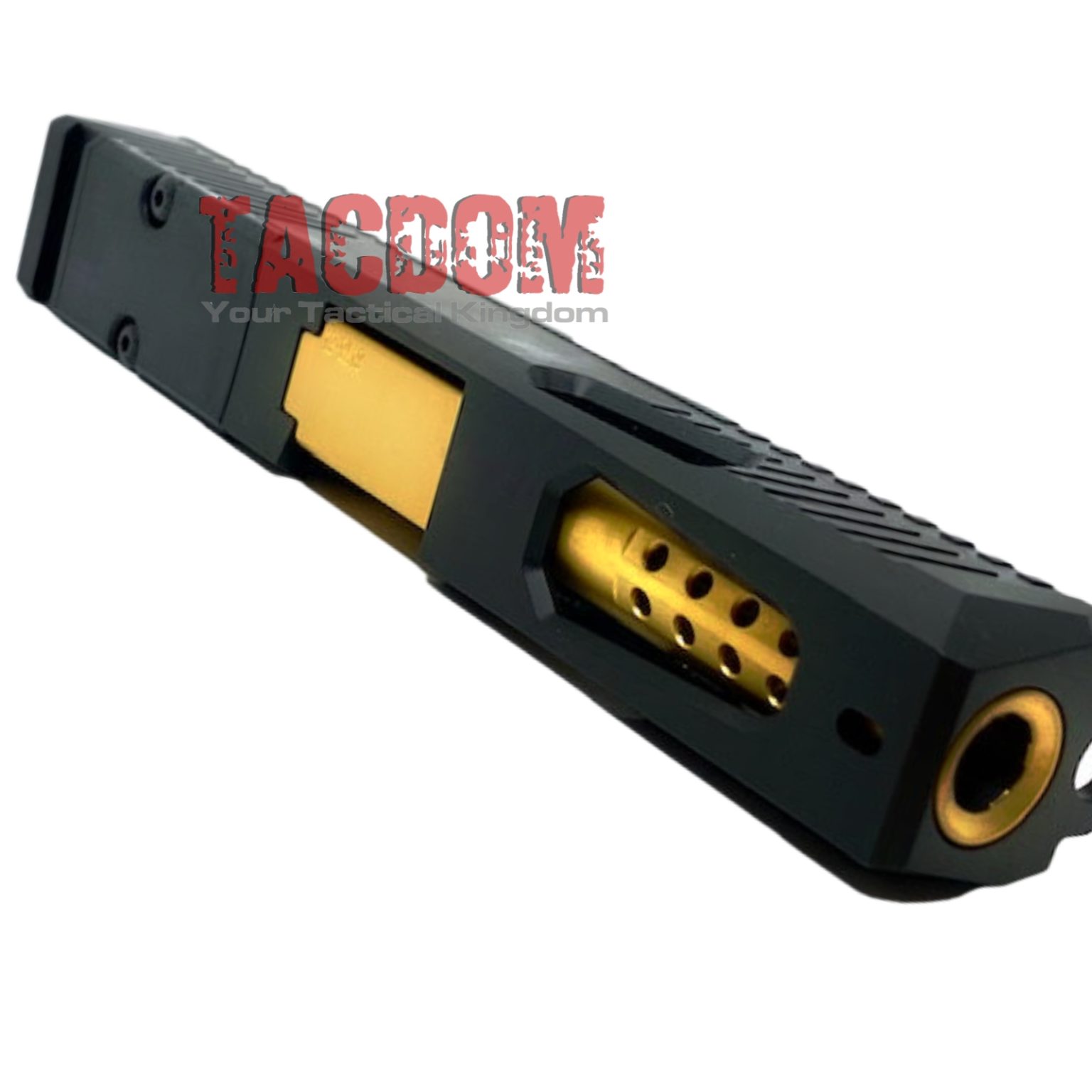 AGGRESSIVE ARMS Gold TIN Ported barrel for the GLOCK 17 GEN 14 USA MADE STAINLESS SAMMI