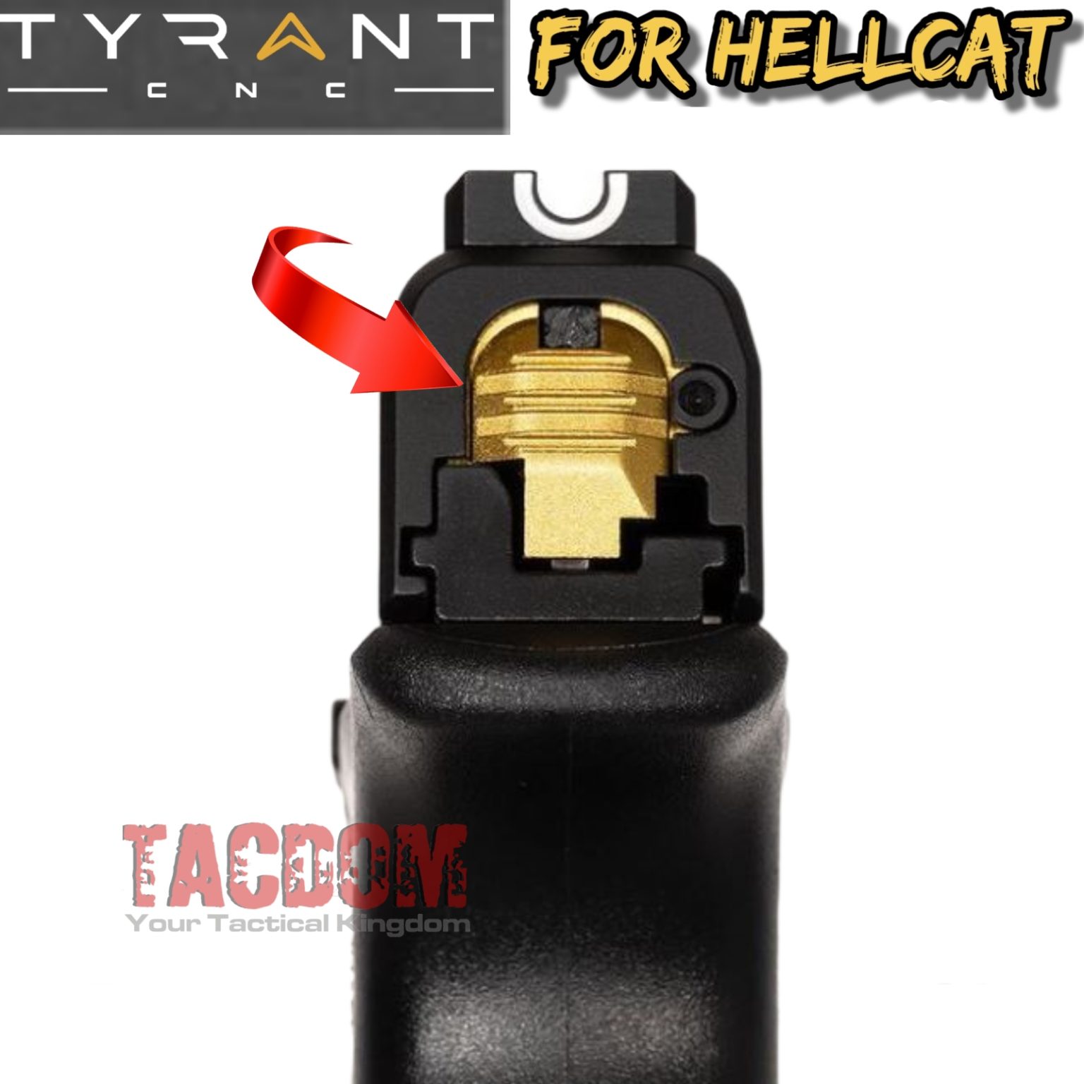 Tyrant Designs SLIDE COVER PLATE Aluminum for Springfield HELLCAT Black