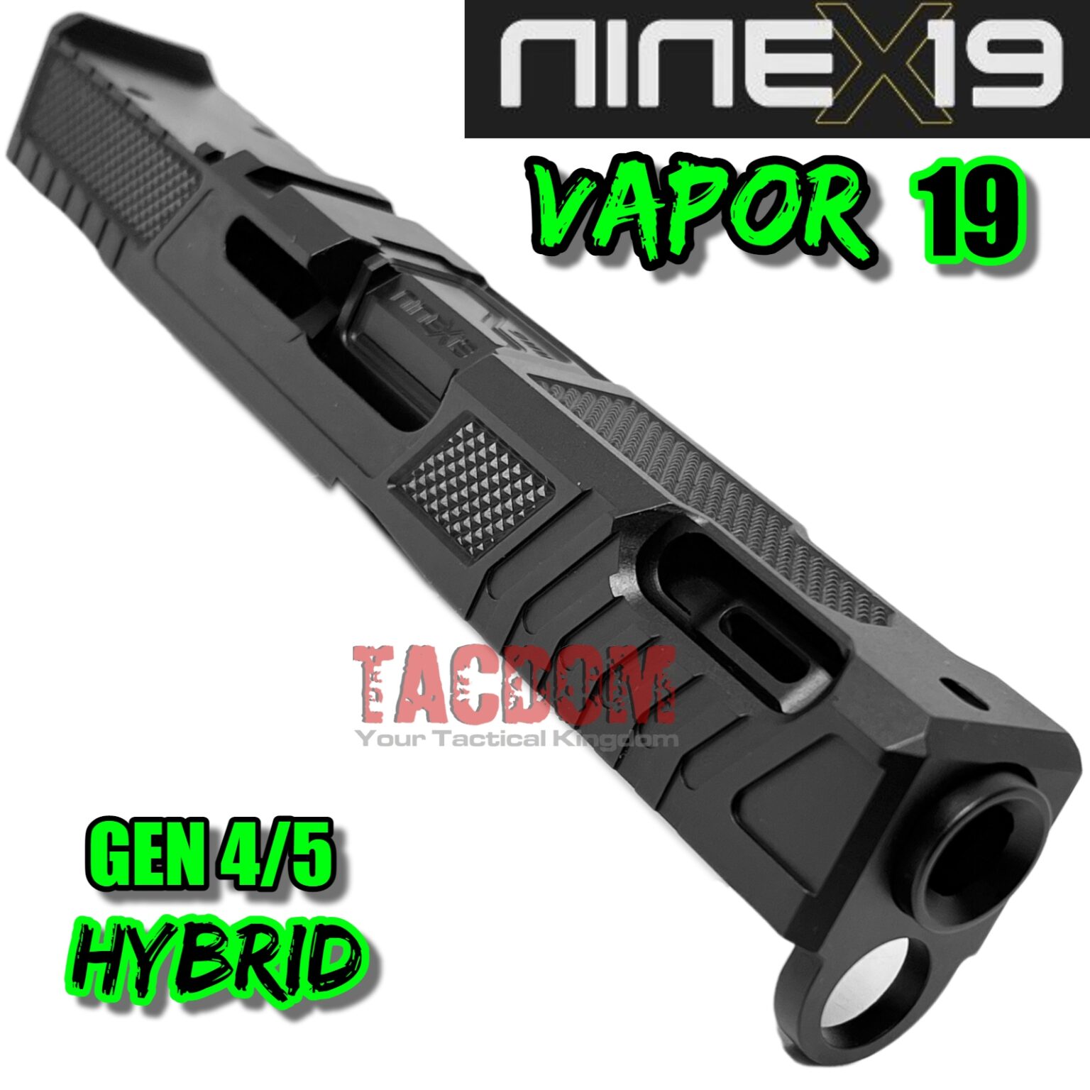 NINEX19 Vapor Ported Slide & Ported Barrel for Glock 19 Gen 4 / 5