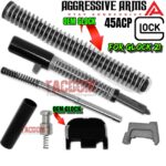 AGGRESSIVE ARMS & GLOCK G21 Slide Parts Kit 45 ACP 21 & 21SF GEN 1 2 3 4 PF45 Upper with Stainless Extractor & OEM GLOCK GUIDE ROD