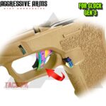 AGGRESSIVE ARMS for GLOCK TRIGGER CHAMELEON SATIN RAINBOW PVD - With POLISHED Bar - GEN 1-4 - 17 19 22 23 26 27 34 - Image 2