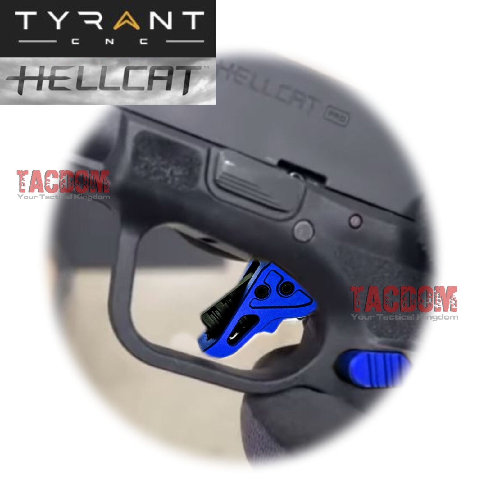 TYRANT DESIGNS I.T.T.S BLUE BLACK TRIGGER SHOE for SPRINGFIELD HELLCAT