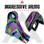 AGGRESSIVE ARMS RAINBOW RAZZOR JEWLERY FINISH Trigger + LOWER PARTS KIT DIMPLE PINS - EXTENDED SLIDE LOCK - EXTENDED SLIDE STOP - EXTENDED MAGAZINE CATCH Includes Trigger Bar - for GLOCK GEN 3 - 17 19 - P80 PF940C PF940V2 - Image 6