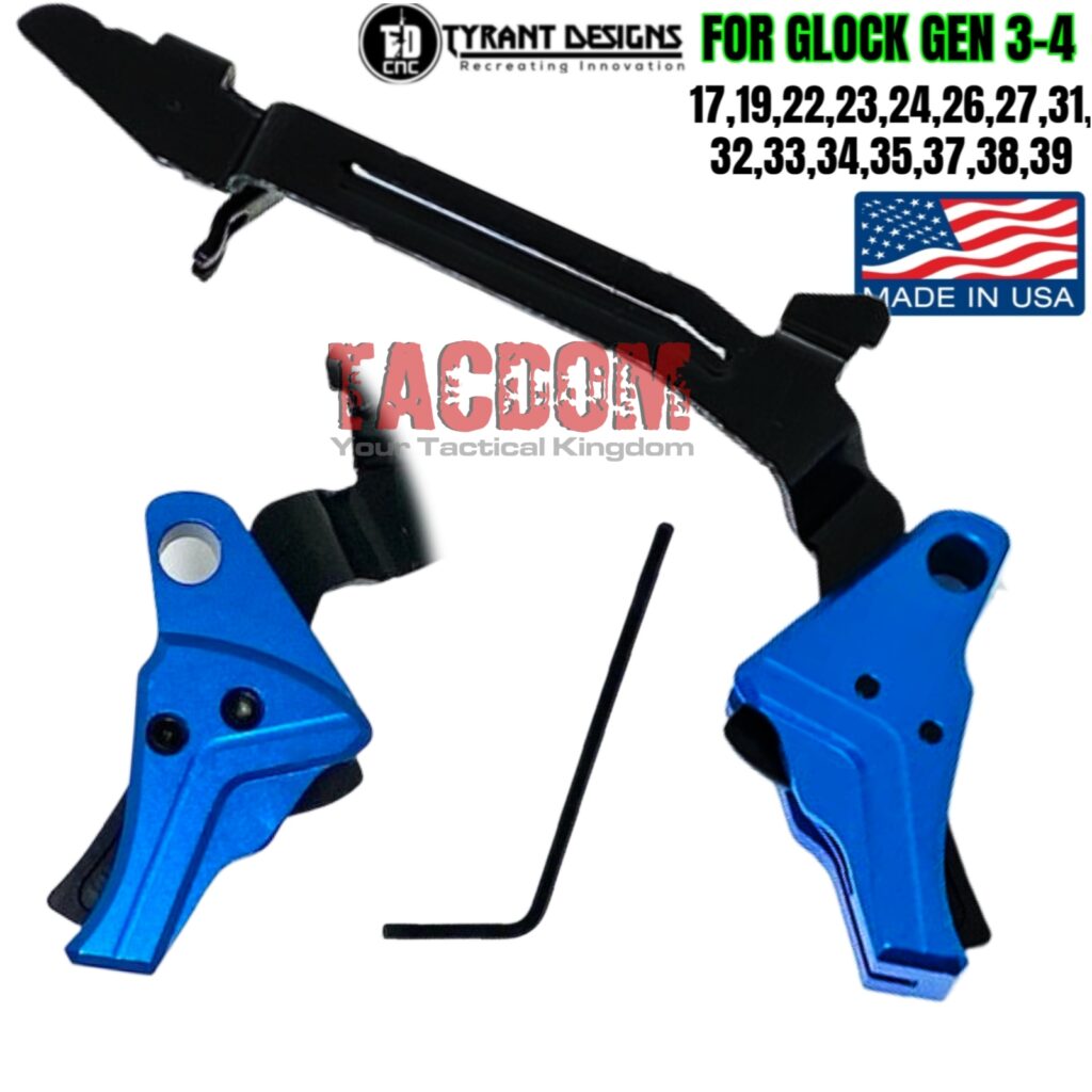 TYRANT DESIGNS CNC GOLD SIG SAUER P320 ENHANCED TAKE DOWN LEVER