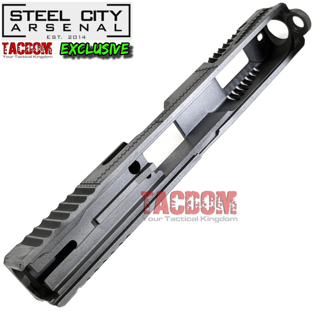 Steel City Arsenal P40 FIN WARHAWK Slide For SIG P320C – Black Out