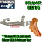 RANGER PROOF / JOHNNY GLOCK COLLABORATION VEX F3 ADJUSTABLE COPPER TRIGGER for GLOCK GEN 1 2 3 4 5 - 17 19 19X 20 21 22 23 24 26 27 31 32 33 34 35 37 36 38 39 43 43x 45 48 - Image 7