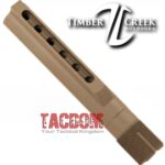 Timber Creek Outdoors  AR15  Milspec Buffer Tube FDE TAN ( Flat Dark Earth ) with drain holes