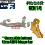 RANGER PROOF / JOHNNY GLOCK COLLABORATION VEX F3 ADJUSTABLE GOLD TRIGGER for GLOCK GEN 1 2 3 4 5 - 17 19 19X 20 21 22 23 24 26 27 31 32 33 34 35 37 36 38 39 43 43x 45 48 - Image 8