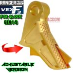 RANGER PROOF / JOHNNY GLOCK COLLABORATION VEX F3 ADJUSTABLE GOLD TRIGGER for GLOCK GEN 1 2 3 4 5 - 17 19 19X 20 21 22 23 24 26 27 31 32 33 34 35 37 36 38 39 43 43x 45 48 - Image 3