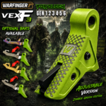 WARFINGER / JOHNNY GLOCK COLLABORATION VEX F3 ZOMBIE GREEN ADJUSTABLE TRIGGER for GLOCK GEN 1 2 3 4 5 6 - 17 19 19X 20 21 22 23 24 26 27 31 32 33 34 35 37 36 38 39 43 43x 45 48