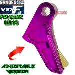 RANGER PROOF / JOHNNY GLOCK COLLABORATION VEX F3 PURPLE GOLD ADJUSTABLE TRIGGER for GLOCK GEN 1 2 3 4 5 - 17 19 19X 20 21 22 23 24 26 27 31 32 33 34 35 37 36 38 39 43 43x 45 48 - Image 5