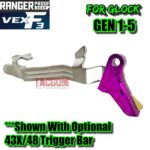 RANGER PROOF / JOHNNY GLOCK COLLABORATION VEX F3 PURPLE GOLD ADJUSTABLE TRIGGER for GLOCK GEN 1 2 3 4 5 - 17 19 19X 20 21 22 23 24 26 27 31 32 33 34 35 37 36 38 39 43 43x 45 48 - Image 9