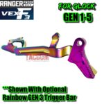 RANGER PROOF / JOHNNY GLOCK COLLABORATION VEX F3 PURPLE GOLD ADJUSTABLE TRIGGER for GLOCK GEN 1 2 3 4 5 - 17 19 19X 20 21 22 23 24 26 27 31 32 33 34 35 37 36 38 39 43 43x 45 48 - Image 7