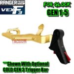 RANGER PROOF / JOHNNY GLOCK COLLABORATION VEX F3 Black RED ADJUSTABLE TRIGGER for GLOCK GEN 1 2 3 4 5 - 17 19 19X 20 21 22 23 24 26 27 31 32 33 34 35 37 36 38 39 43 43x 45 48 - Image 5