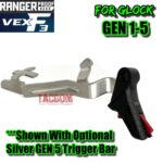 RANGER PROOF / JOHNNY GLOCK COLLABORATION VEX F3 Black RED ADJUSTABLE TRIGGER for GLOCK GEN 1 2 3 4 5 - 17 19 19X 20 21 22 23 24 26 27 31 32 33 34 35 37 36 38 39 43 43x 45 48 - Image 6