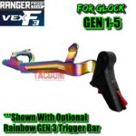 RANGER PROOF / JOHNNY GLOCK COLLABORATION VEX F3 Black RED ADJUSTABLE TRIGGER for GLOCK GEN 1 2 3 4 5 - 17 19 19X 20 21 22 23 24 26 27 31 32 33 34 35 37 36 38 39 43 43x 45 48 - Image 7