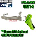 RANGER PROOF / JOHNNY GLOCK COLLABORATION VEX F3 ZOMBIE GREEN ADJUSTABLE TRIGGER for GLOCK GEN 1 2 3 4 5 - 17 19 19X 20 21 22 23 24 26 27 31 32 33 34 35 37 36 38 39 43 43x 45 48 - Image 6