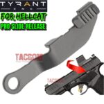 thumbnail interactive-video image 1 of Tyrant Designs Enhanced Takedown Lever For Springfield Hellcat Pro – Black, 17-4SS 1 of 4