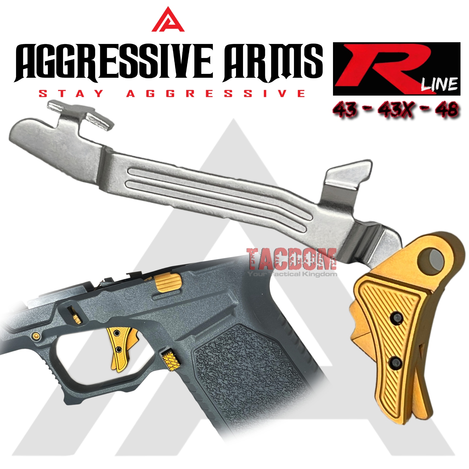 thumbnail image 2 of GTSG Stainless Steel Locking Block For Glock 19 23 32 38 45 Gen 4 – 3 Pin, 9mm/.40 2 of 2