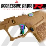 AGGRESSIVE ARMS R-LINE for GLOCK 20 / 21 "STAINLESS STEEL" V2 TRIGGER RAINBOW PVD - With POLISHED OEM GLOCK SP04417 TRIGGER BAR - Image 2
