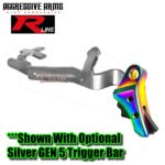 AGGRESSIVE ARMS R-LINE V2 for GLOCK GEN 1 2 3 4 5 "STAINLESS STEEL" TRIGGER RAINBOW PVD - Image 10