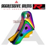 AGGRESSIVE ARMS R-LINE for GLOCK 20 / 21 "STAINLESS STEEL" V2 TRIGGER RAINBOW GOLD PVD - With POLISHED OEM GLOCK SP04417 TRIGGER BAR - Image 5
