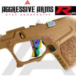 AGGRESSIVE ARMS R-LINE for GLOCK 20 / 21 "STAINLESS STEEL" V2 TRIGGER RAINBOW GOLD PVD - With POLISHED OEM GLOCK SP04417 TRIGGER BAR - Image 3