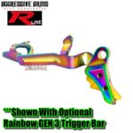 AGGRESSIVE ARMS R-LINE v2 for GLOCK GEN 1 2 3 4 5 "STAINLESS STEEL" TRIGGER RAINBOW / GOLD PVD - Image 9