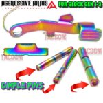 AGGRESSIVE ARMS RAINBOW PVD TRIGGER COMBO with LOWER PARTS KIT - Polished Bar - For Glock GEN 3 - 17 19 - P80 PF940C PF940V2 - Image 7