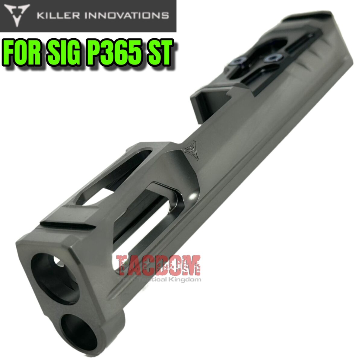Killer Innovations Velocity Match Grade V1 Cut Slide for SIG P365 ST in MDC GRAY GREY 9mm RMR & RMSC READY - Image 3