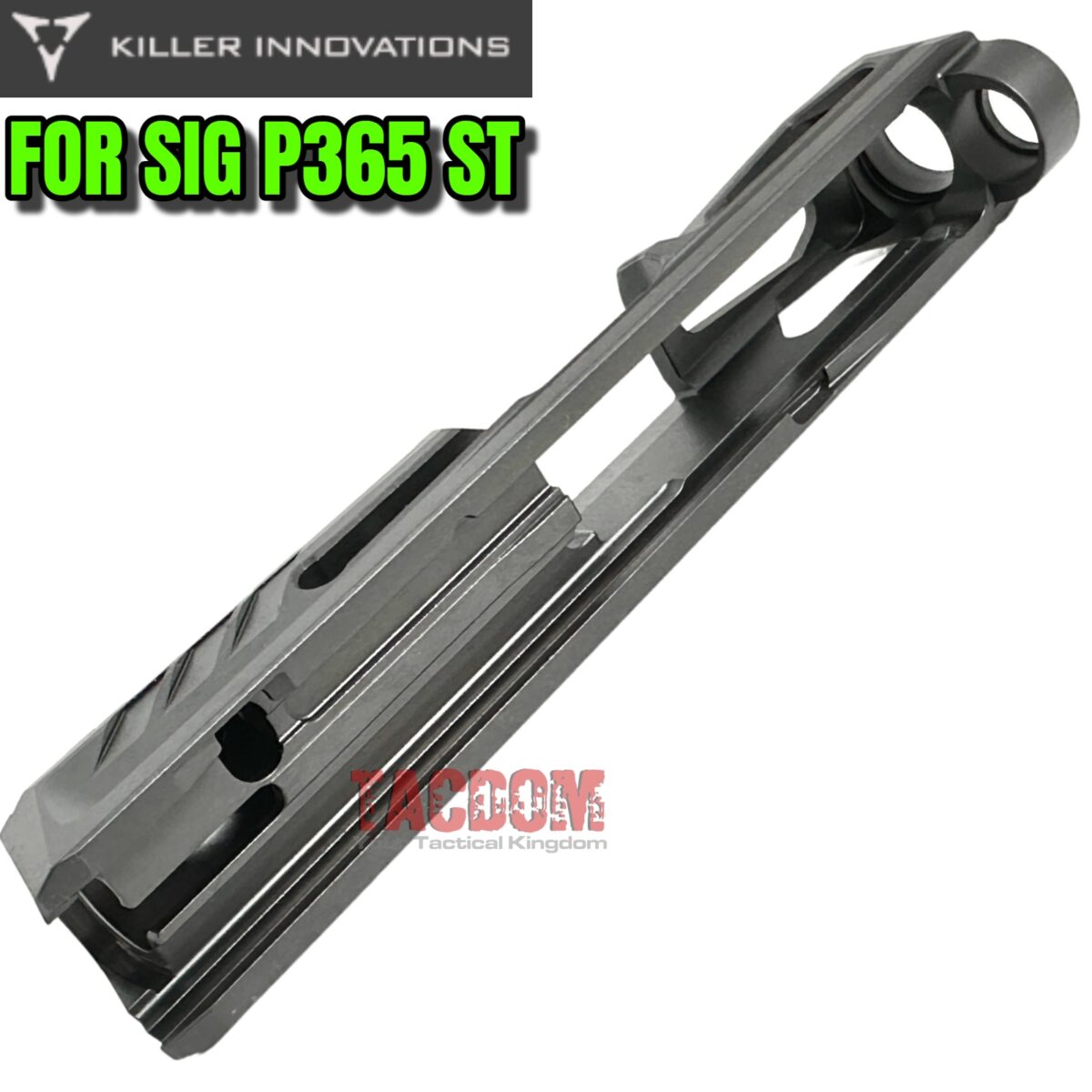 Killer Innovations Velocity Match Grade V1 Cut Slide for SIG P365 ST in MDC GRAY GREY 9mm RMR & RMSC READY - Image 4