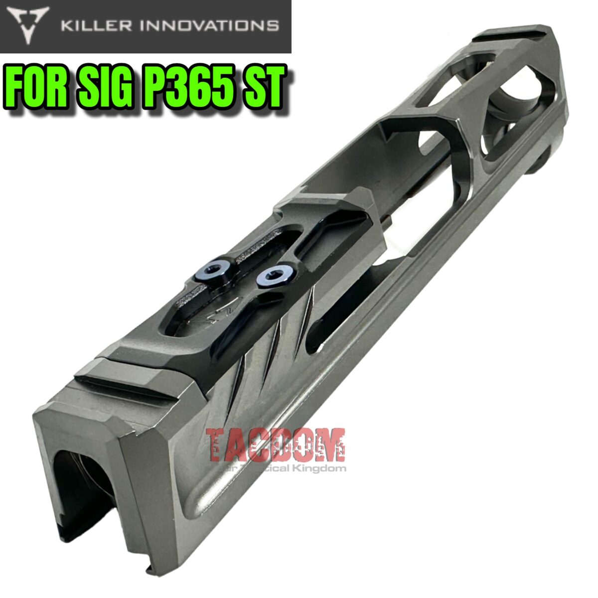 Killer Innovations Velocity Match Grade V1 Cut Slide for SIG P365 ST in MDC GRAY GREY 9mm RMR & RMSC READY - Image 5