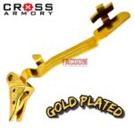 CROSS ARMORY USA GOLD Flat Face Trigger for Glock 43 - 43x - 48 - GOLD PLATED BAR "Limited Edition" - Image 4