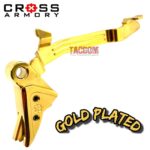 CROSS ARMORY USA GOLD Flat Face Trigger for Glock 43 - 43x - 48 - GOLD PLATED BAR "Limited Edition" - Image 5