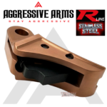 AGGRESSIVE ARMS R-LINE V2 for GLOCK 20 / 21 "STAINLESS STEEL" TRIGGER COPPER PVD - With POLISHED OEM GLOCK SP04417 TRIGGER BAR - Image 4