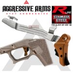 AGGRESSIVE ARMS R-LINE V2 for GLOCK 43 43X 48 "STAINLESS STEEL" TRIGGER COPPER PVD / BLACK SAFETY - With POLISHED TRIGGER BAR