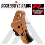 AGGRESSIVE ARMS R-LINE for GLOCK GEN 1 2 3 4 5 "STAINLESS STEEL" TRIGGER COPPER PVD / BLACK SAFETY - Image 3