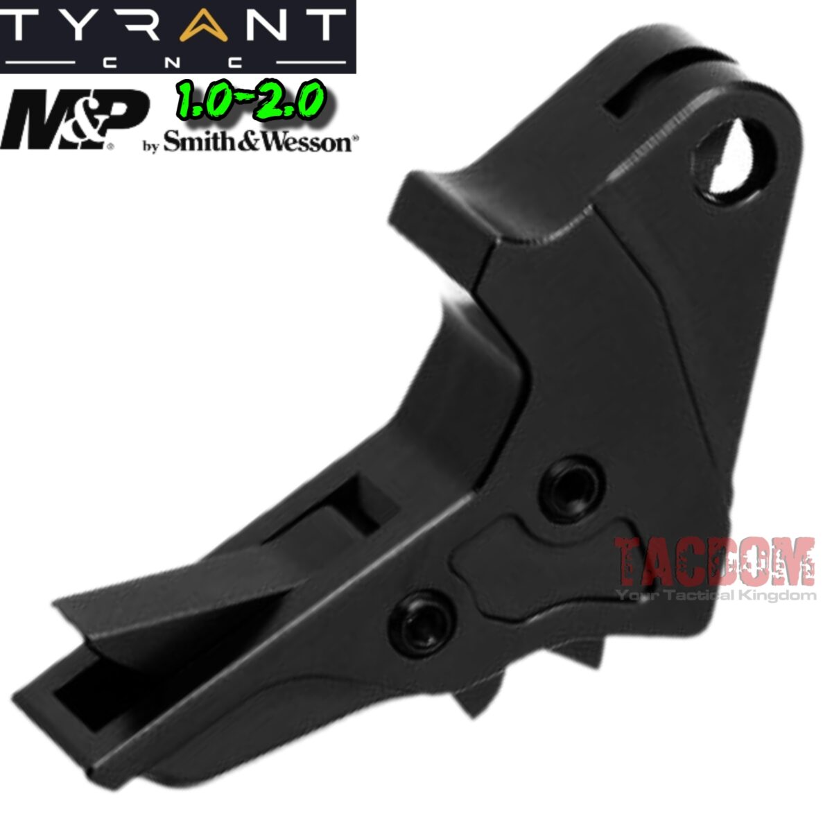 Tyrant Designs STEALTH BLACK Trigger Shoe for M&P S&W 1.0 / 2.0 CRISP BREAK RESET - Image 3