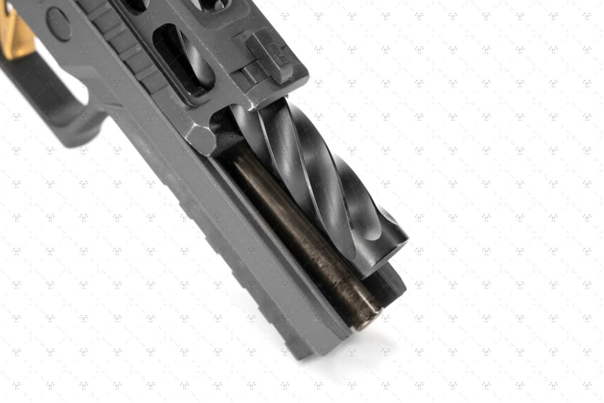 STRIKE INDUSTRIES TWISTED FLUTED BARREL for SIG P320 M17 BLACK with LCI - 4.7" - Image 7