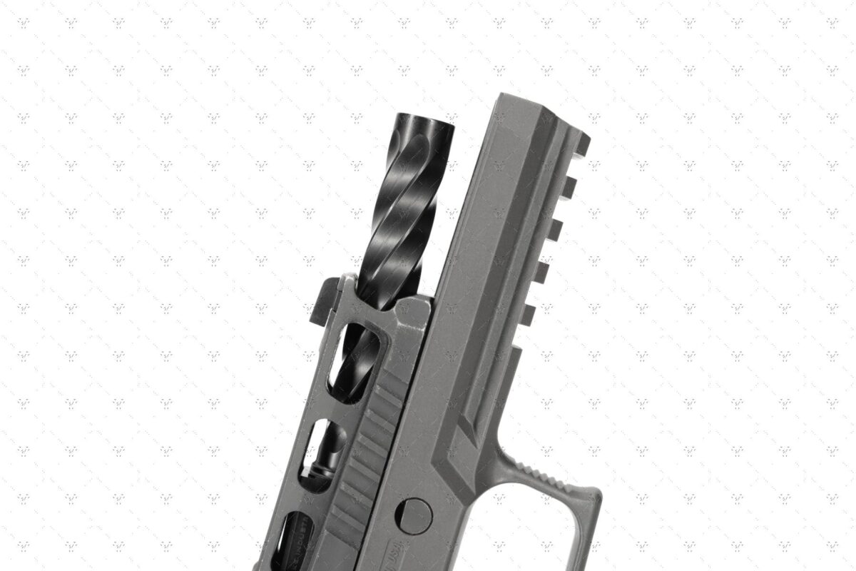 STRIKE INDUSTRIES TWISTED FLUTED BARREL for SIG P320 M17 BLACK with LCI - 4.7" - Image 8