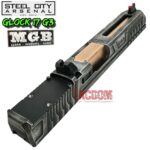STEEL CITY ARSENAL "RARE" MGB COMPLETE BATTLEWORN GREY SLIDE For GLOCK 17 GEN 3 RMR CUT - COPPER BARREL +  SIGHTS - for GLOCK 17 GEN 3 - Image 5