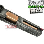 STEEL CITY ARSENAL "RARE" MGB COMPLETE BATTLEWORN GREY SLIDE For GLOCK 17 GEN 3 RMR CUT - COPPER BARREL +  SIGHTS - for GLOCK 17 GEN 3 - Image 7