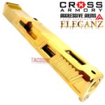 Cross Armory LEGION SERIES RMR CUT COMPLETE SLIDE for GLOCK 17 GEN 3 - GOLD PLATE - GOLD PLATED FLUSH CROWN BARREL - INTERNAL PARTS INSTALLED - Image 5