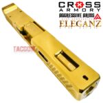 Cross Armory LEGION SERIES RMR CUT COMPLETE SLIDE for GLOCK 17 GEN 3 - GOLD PLATE - GOLD PLATED FLUSH CROWN BARREL - INTERNAL PARTS INSTALLED - Image 8