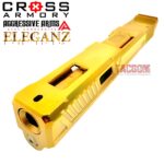 Cross Armory LEGION SERIES RMR CUT COMPLETE SLIDE for GLOCK 17 GEN 3 - GOLD PLATE - GOLD PLATED FLUSH CROWN BARREL - INTERNAL PARTS INSTALLED - Image 6