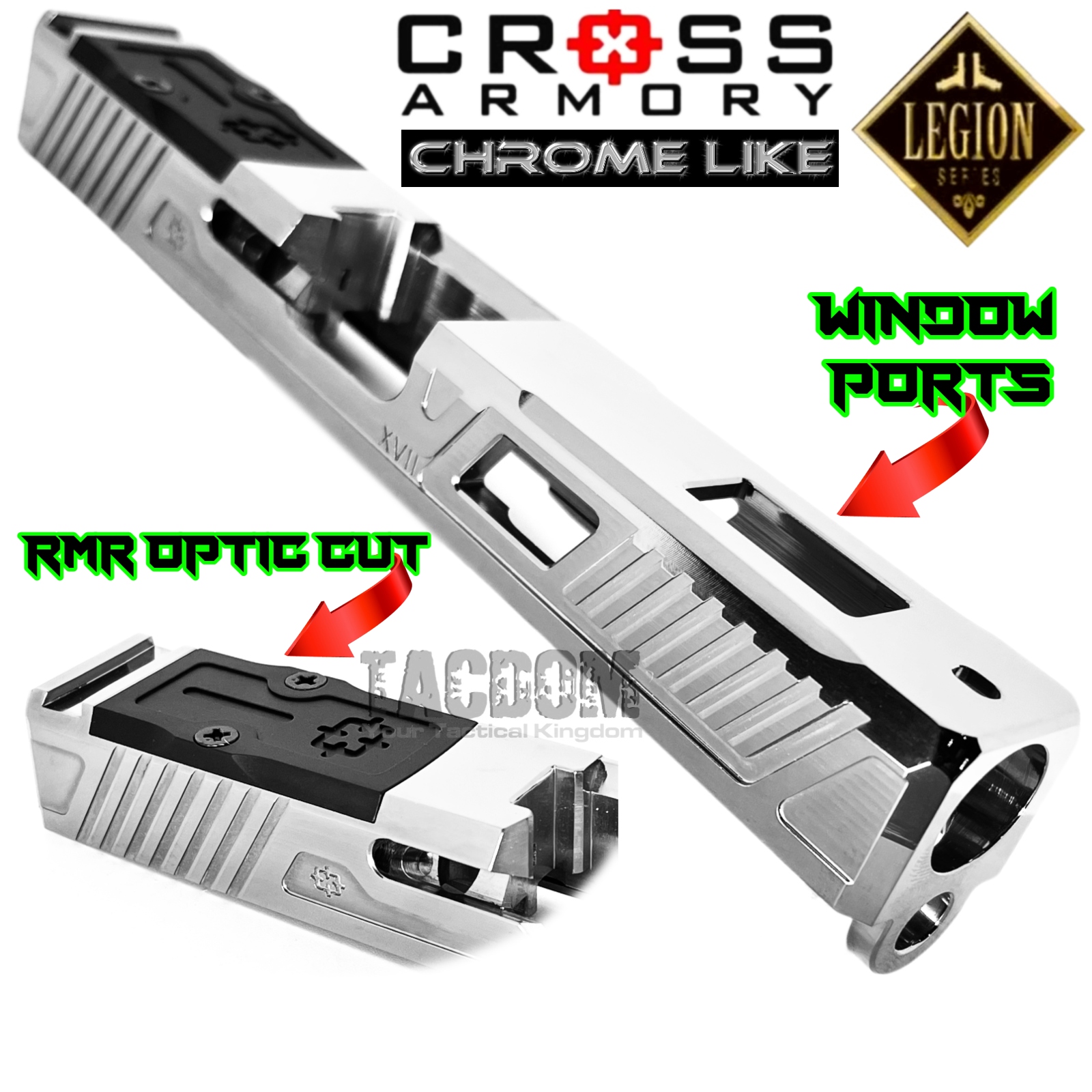 thumbnail image 2 of Rmr Cover Plate M&p Aluminum Trijicon RMR Cover Plate For Glock 17 19 26 Convert RMR To Pi Glock 17 Slide 2 of 13