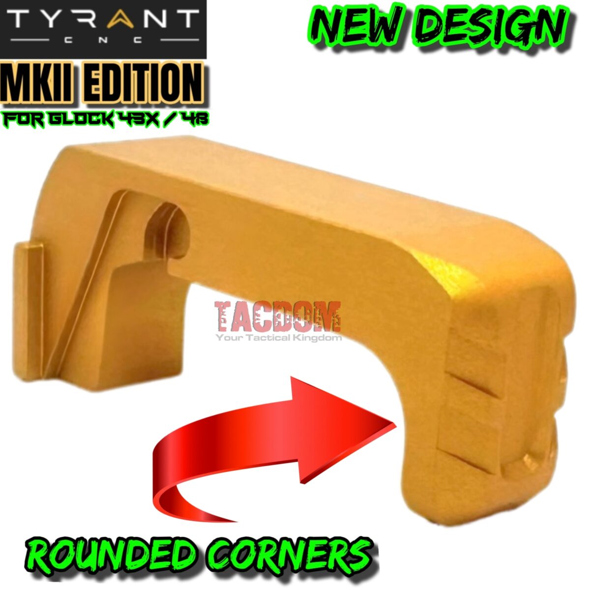 Tyrant Designs MKII VERSION Extended Magazine GOLD Release For GLOCK 43X - 48 ONLY - NEW DESIGN - Image 2