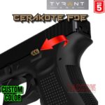 Tyrant Designs Extended Slide Stop "CUSTOM" FDE FLAT DARK EARTH "TAN" CERAKOTE Release GLOCK GEN 5 17 19 26 34 45 19X - Image 2