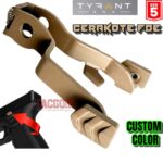 Tyrant Designs Extended Slide Stop "CUSTOM" FDE FLAT DARK EARTH "TAN" CERAKOTE Release GLOCK GEN 5 17 19 26 34 45 19X